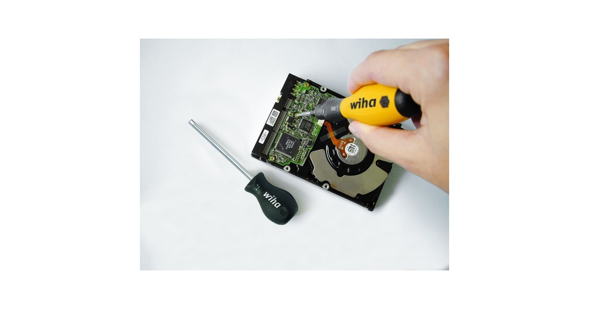 Wiha Drehmoment-Schraubendreher Set TorqueVario-S ESD(schwarz/gelb, 14-teilig, 0,4 - 1Nm)