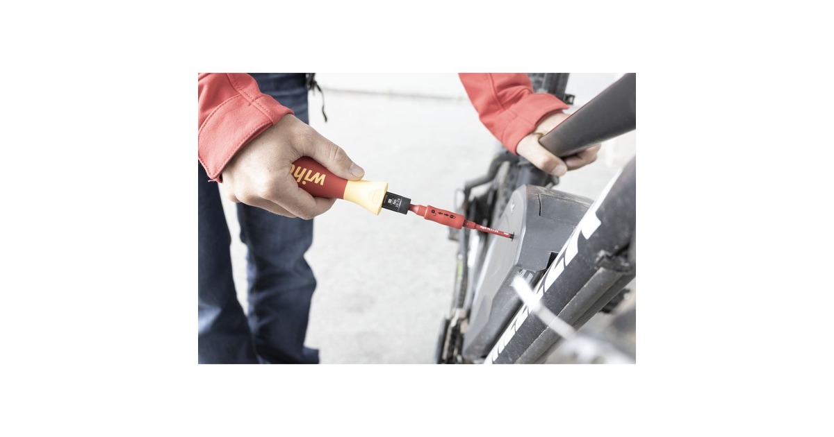 Wiha Drehmoment-Schraubendreher Set TorqueVario-S electric(rot/gelb, 19-teilig, 0,8 - 5Nm)