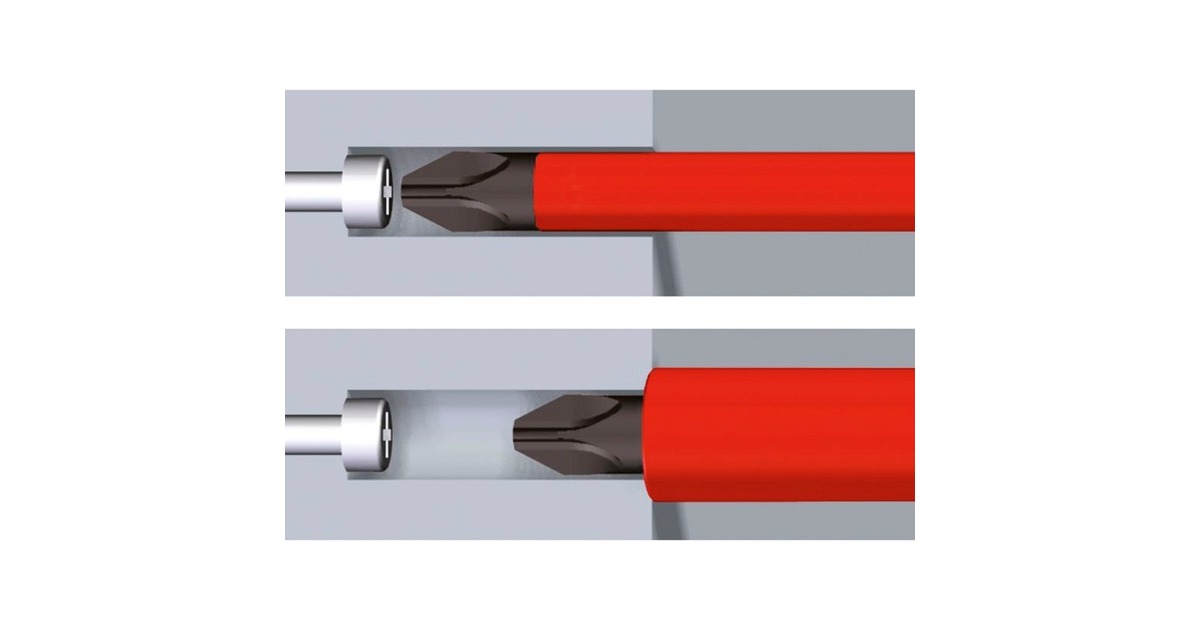 Wiha Drehmoment-Schraubendreher Set TorqueVario-S electric(rot/gelb, 5-teilig, 1 - 5Nm)