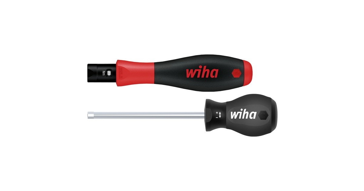 Wiha Drehmoment-Schraubendreher TorqueVario-S(schwarz/rot, 2-teilig, 0,5 - 2Nm) Wiha Drehmoment-Schraubendreher TorqueVario-S(schwarz/rot, 2-teilig, 0,5 - 2Nm)