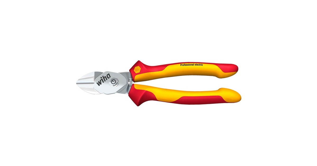 Wiha Hochleistungs-Seitenschneider BiCut Professional electric, Schneid-Zange(rot/gelb, mit DynamicJoint)