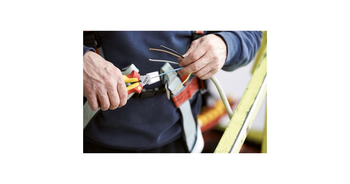 Wiha Installationszange TriCut Professional electric, Abisolier-Zange(rot/gelb)