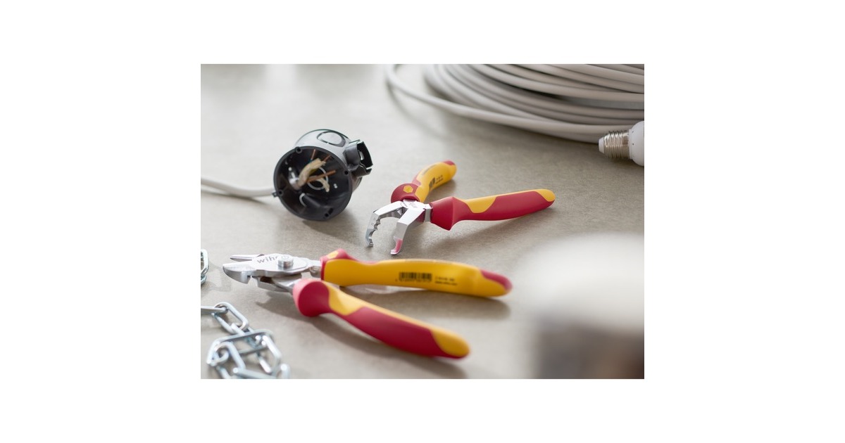 Wiha Installationszange TriCut Professional electric, Abisolier-Zange(rot/gelb)