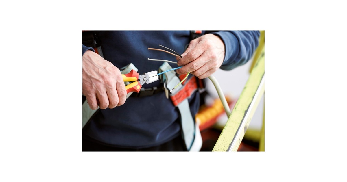 Wiha Installationszange TriCut Professional electric, Abisolier-Zange(rot/gelb)