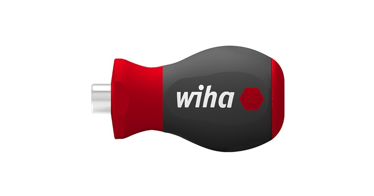 Wiha Schraubendreher-Bithalter Stubby 1/4"(schwarz/rot, magnetisch)