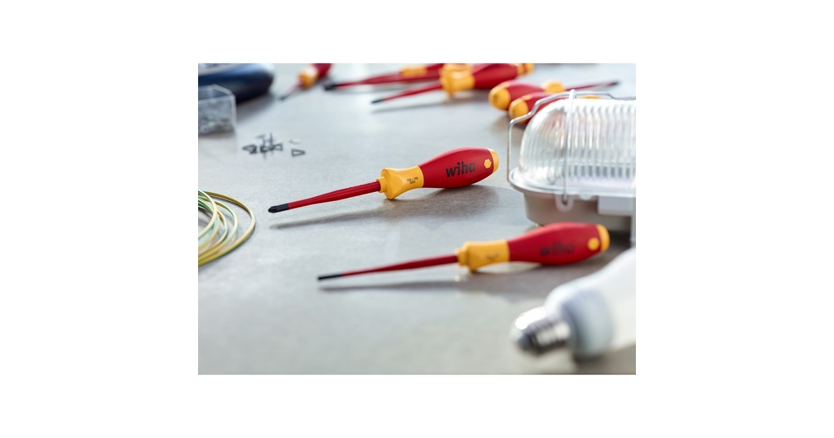 Wiha Schraubendreher-Set SoftFinish electric slimFix, 12-teilig(rot/gelb)