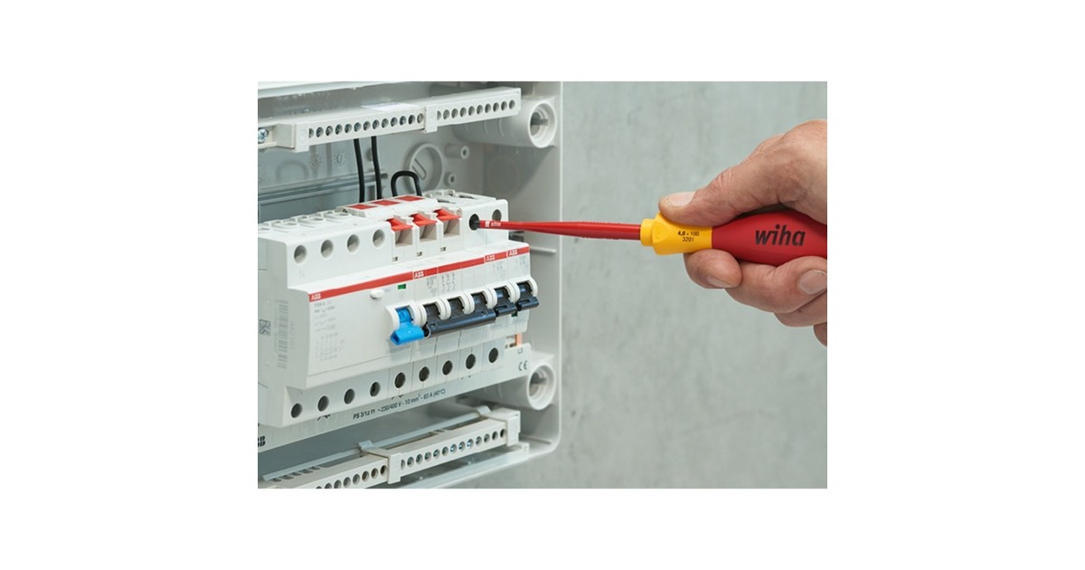 Wiha Schraubendreher-Set SoftFinish electric slimFix, 6-teilig(rot/gelb)