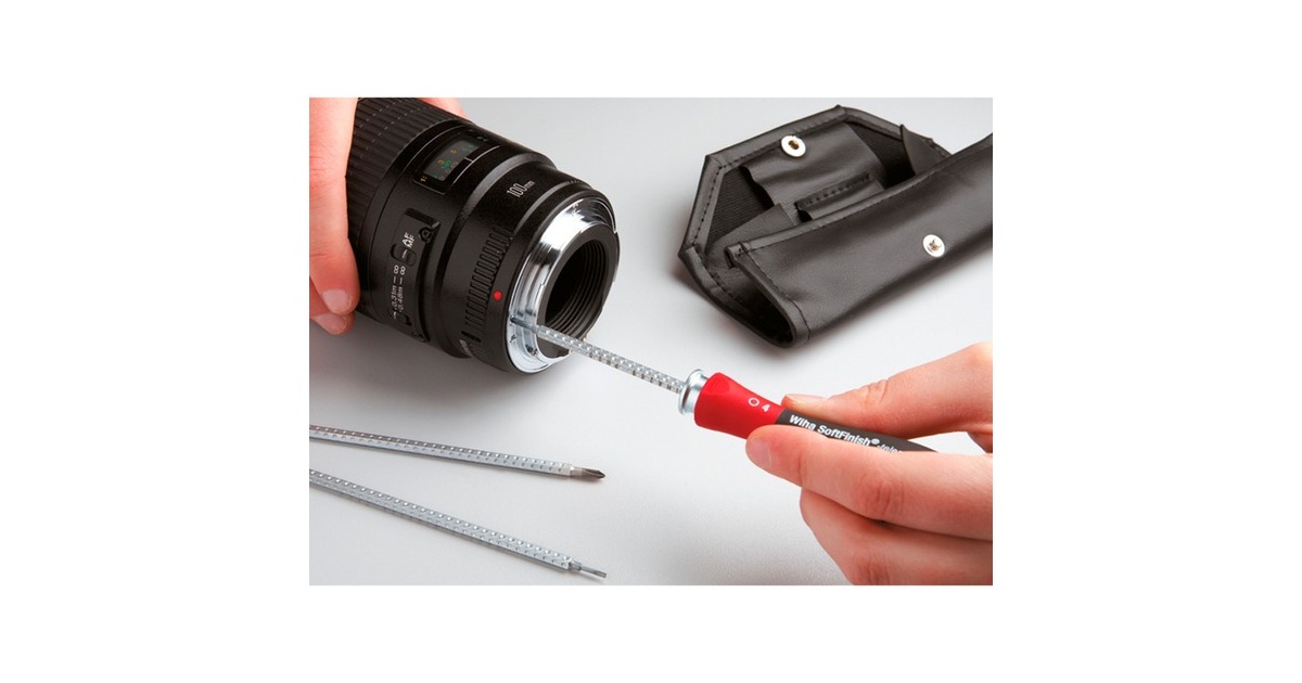 Wiha Schraubendreher mit Wechselklingen-Set SYSTEM 4 ESD(gelb/schwarz, 11-teilig, mit Rolltasche)