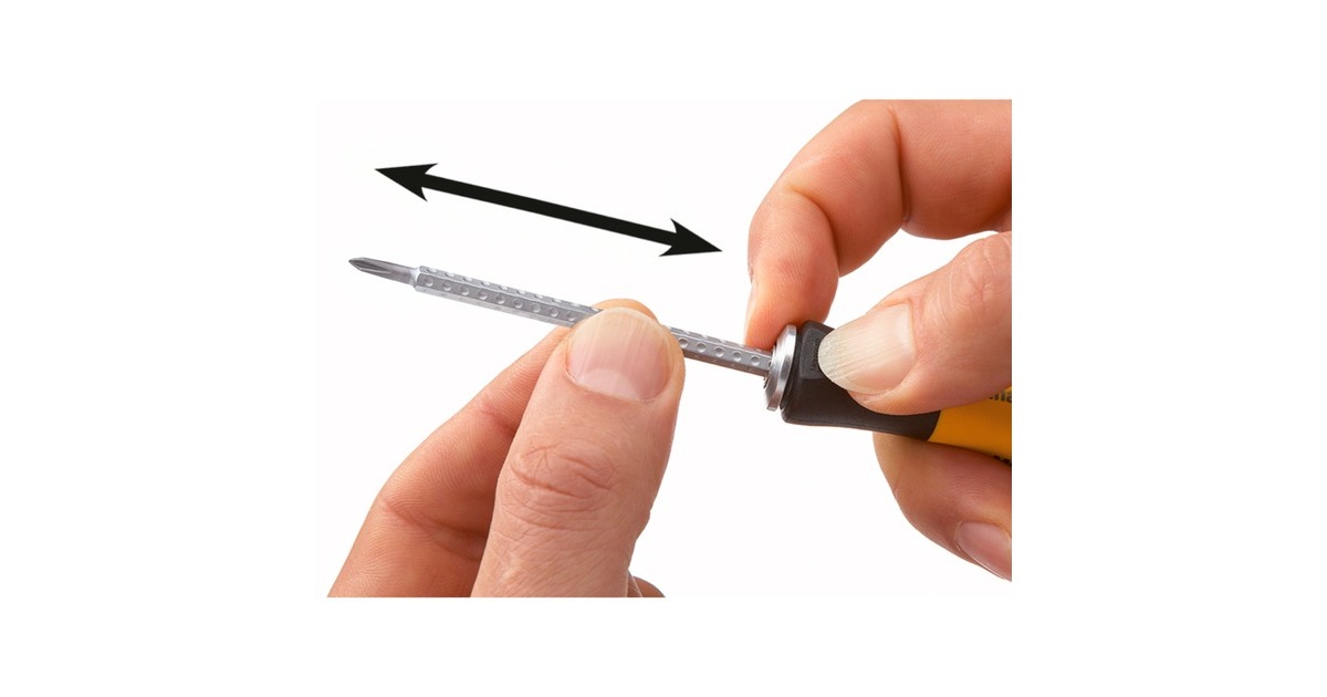 Wiha Schraubendreher mit Wechselklingen-Set SYSTEM 4 ESD(gelb/schwarz, 11-teilig, mit Rolltasche)