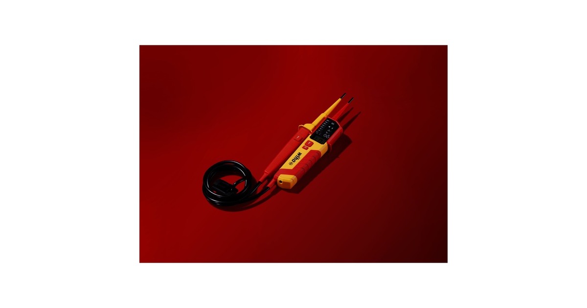 Wiha Spannungs- und Durchgangsprüfer 45216, Messgerät(rot/gelb, 12 - 1.000 V AC)