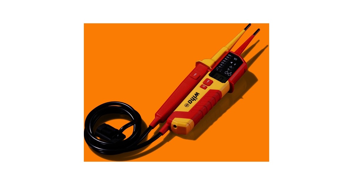 Wiha Spannungs- und Durchgangsprüfer 45216, Messgerät(rot/gelb, 12 - 1.000 V AC)