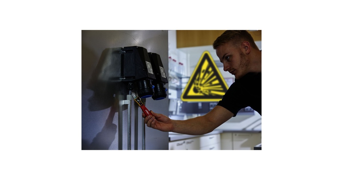 Wiha Spannungsprüfer Volt Detector EX, einpolig 12-1.000 V AC, Ortungsgerät(rot/gelb, berührungslos, EX-geschützt)