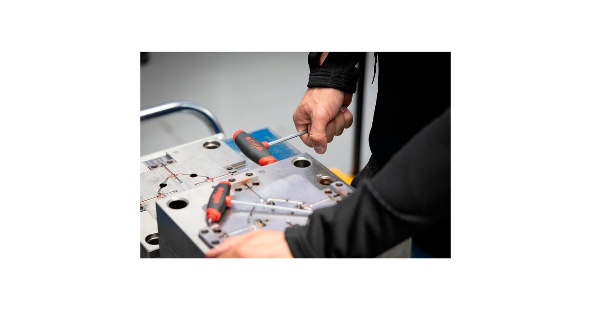 Wiha Stiftschlüssel-Set 334DSK6-01, mit Quergriff ComfortGrip, Schraubendreher(schwarz/rot, 6-teilig, mit Seitenabtrieb)