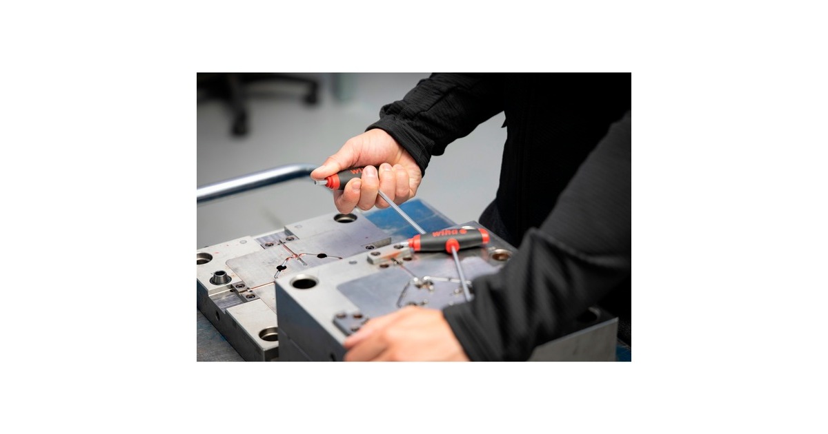 Wiha Stiftschlüssel-Set 334DSK6-01, mit Quergriff ComfortGrip, Schraubendreher(schwarz/rot, 6-teilig, mit Seitenabtrieb)