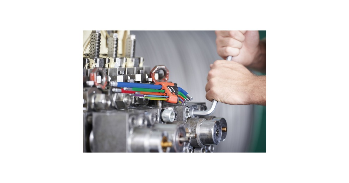 Wiha Stiftschlüssel-Set im ErgoStar Halter, Schraubendreher(9-teilig, MagicRing Haltefunktion)