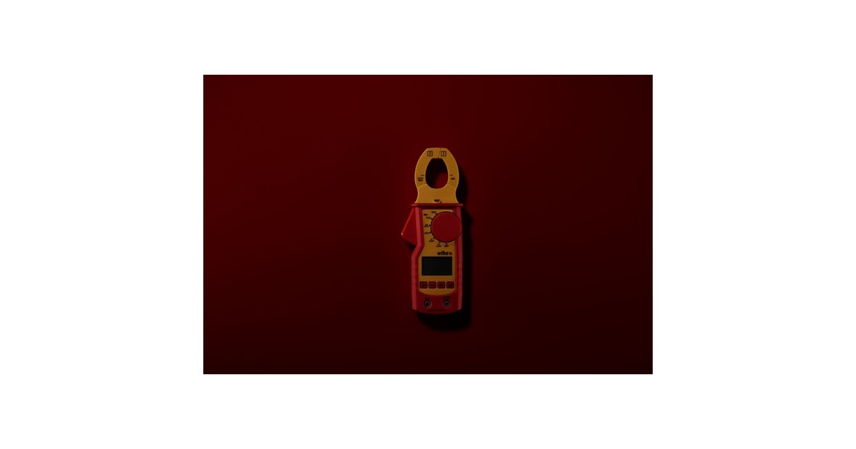 Wiha Strommesszange 45219, bis 1.000 V AC, Messgerät(rot/gelb, kontaktlose Einhandprüfung)