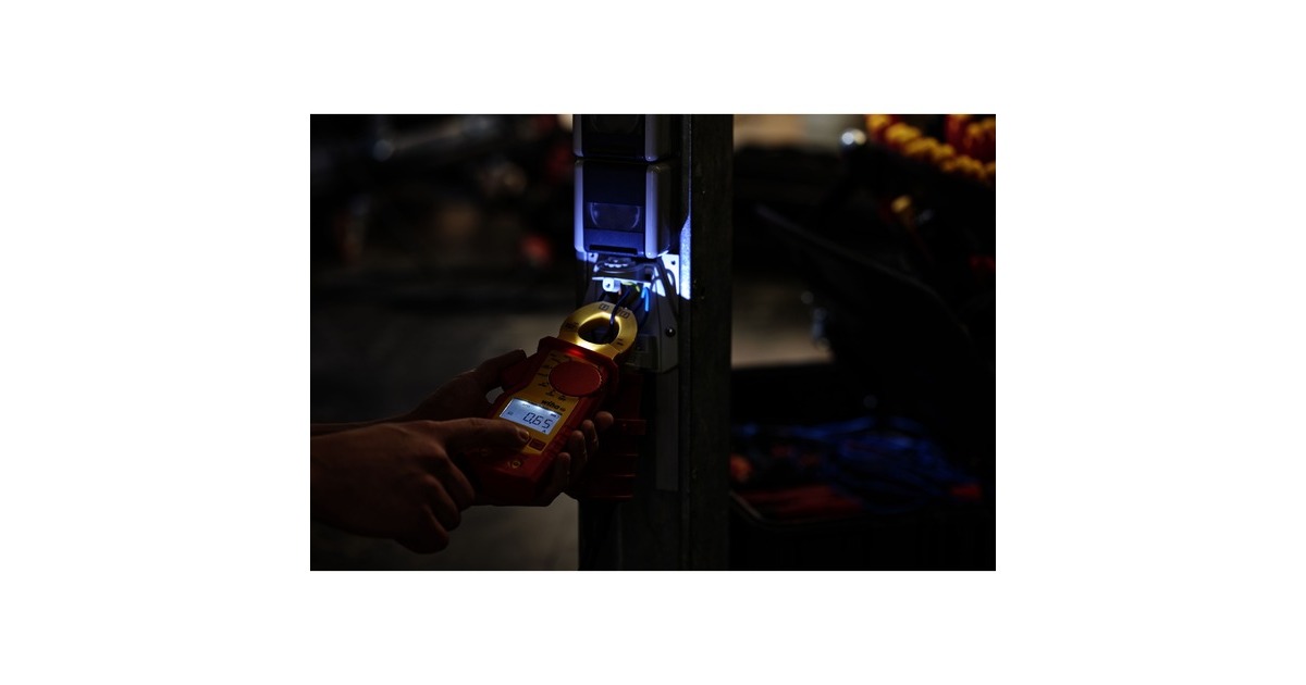 Wiha Strommesszange 45219, bis 1.000 V AC, Messgerät(rot/gelb, kontaktlose Einhandprüfung)