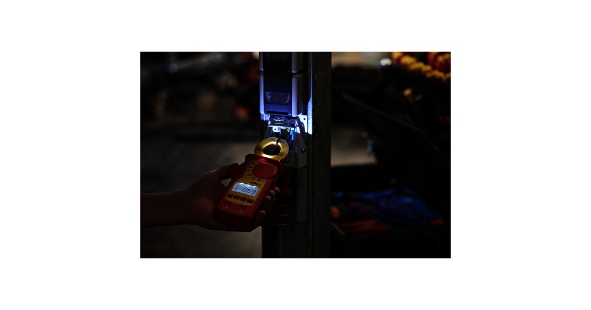 Wiha Strommesszange 45219, bis 1.000 V AC, Messgerät(rot/gelb, kontaktlose Einhandprüfung)