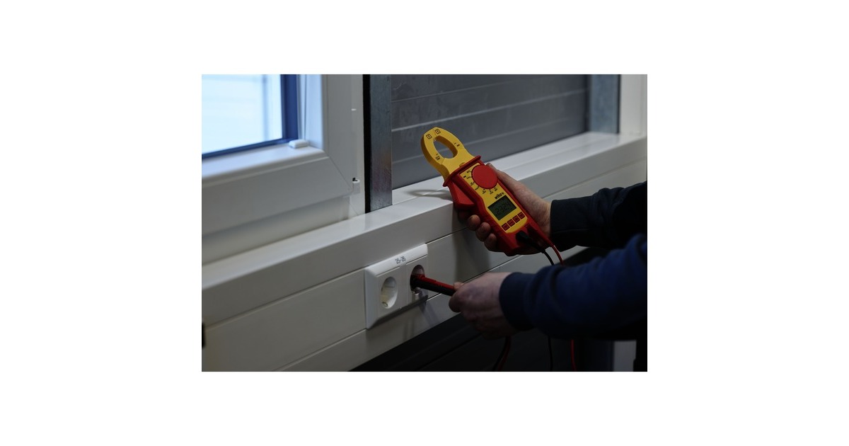 Wiha Strommesszange 45219, bis 1.000 V AC, Messgerät(rot/gelb, kontaktlose Einhandprüfung)