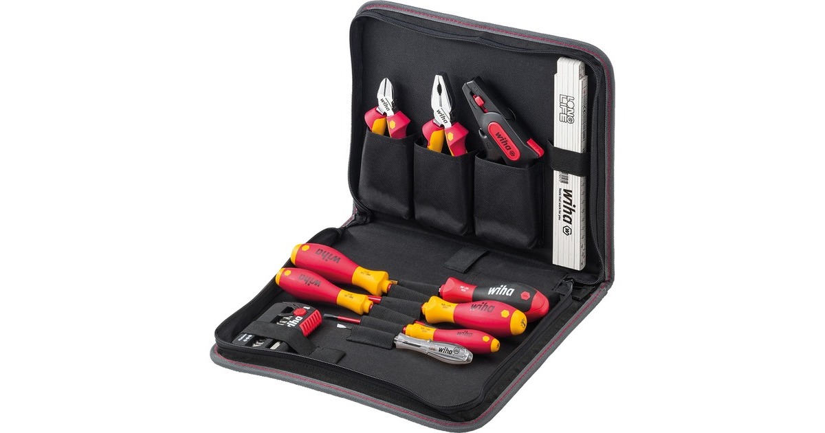 Wiha Werkzeug-Set Elektriker(rot/gelb, 32-teilig, mit Tasche) Wiha Werkzeug-Set Elektriker(rot/gelb, 32-teilig, mit Tasche)