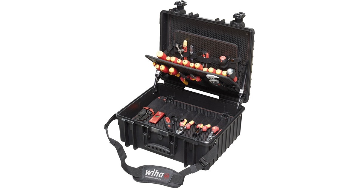 Wiha Werkzeug-Set Elektriker Competence XL(rot/gelb, 81-teilig, mit Koffer) Wiha Werkzeug-Set Elektriker Competence XL(rot/gelb, 81-teilig, mit Koffer)