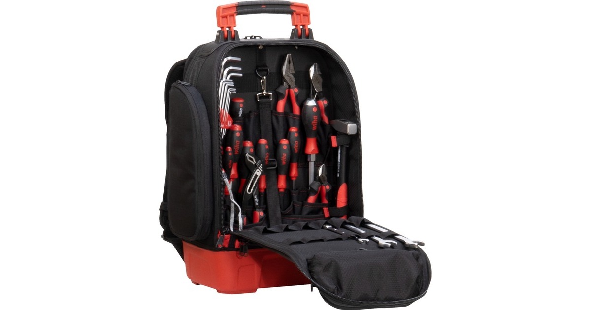 Wiha Werkzeugrucksack mechanic Set, Werkzeug-Set(schwarz/rot, 41-teilig, mit Rucksack) Wiha Werkzeugrucksack mechanic Set, Werkzeug-Set(schwarz/rot, 41-teilig, mit Rucksack)