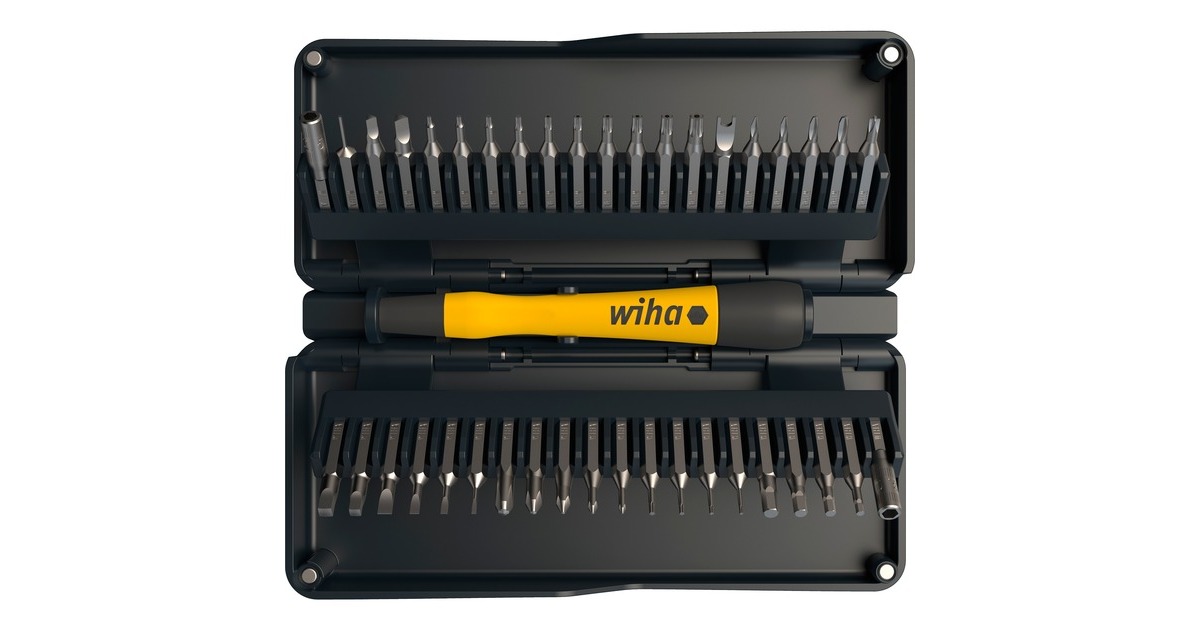 Wiha zai Hause Micro Bit-Satz, 42-teilig(schwarz, inkl. Bithalter mit ESD Griff) Wiha zai Hause Micro Bit-Satz, 42-teilig(schwarz, inkl. Bithalter mit ESD Griff)