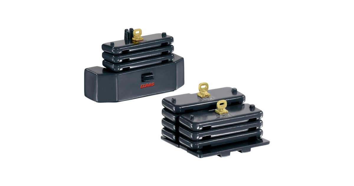 Wiking Claas Ballastgewichte Xerion, Modellfahrzeug