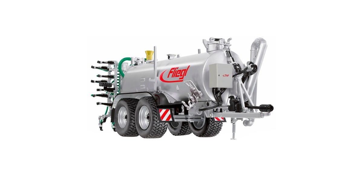 Wiking Fliegl VFW 18.000 Profiline / Güllegrubber GUG 6m, Modellfahrzeug