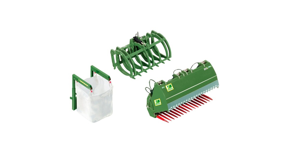 Wiking Frontlader Werkzeuge-Set Bressel und Lade, Modellfahrzeug