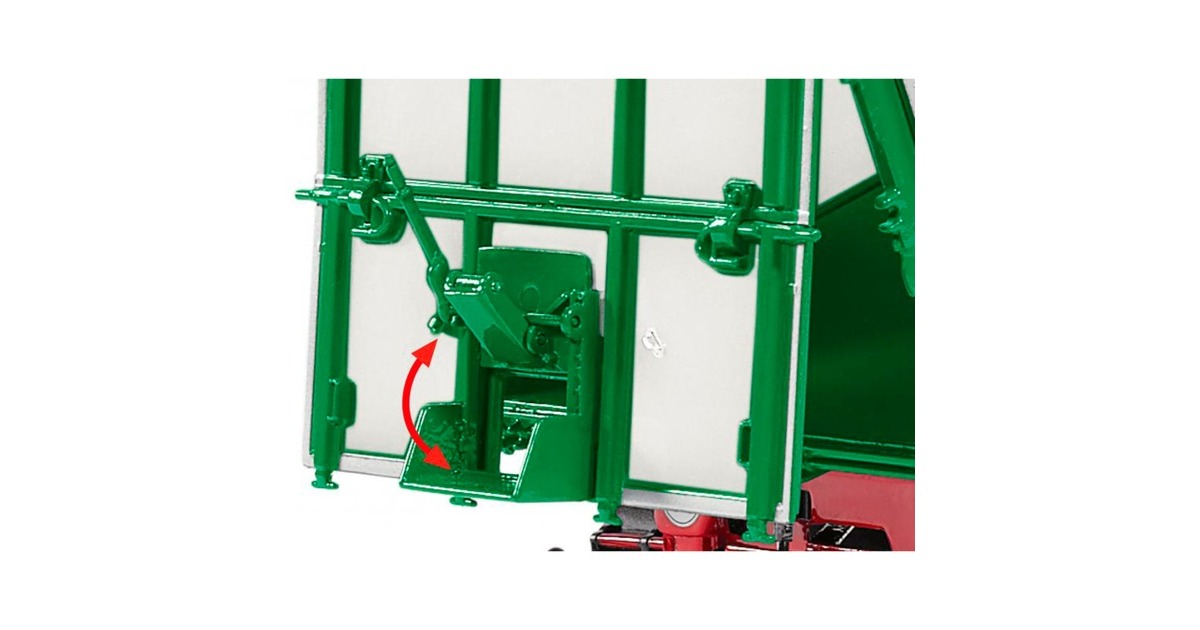 Wiking Kröger Zweiachs-Dreiseiten-Kippanhänger HKD 302, Modellfahrzeug(weiß)