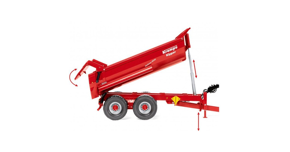 Wiking Krampe Tandem-Halbrundmulde Halfpipe HP 20, Modellfahrzeug