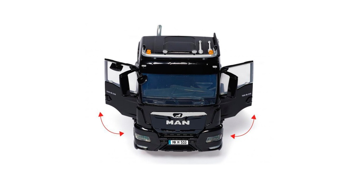 Wiking MAN TGS 18.510 4x4 BL 2-Achs-Zugmaschine, Modellfahrzeug(schwarz)