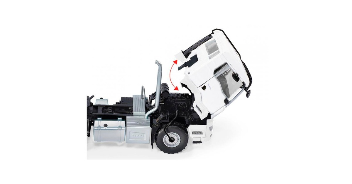 Wiking MAN TGS 18.510 4x4 BL 2-Achs-Zugmaschine, Modellfahrzeug(weiß)
