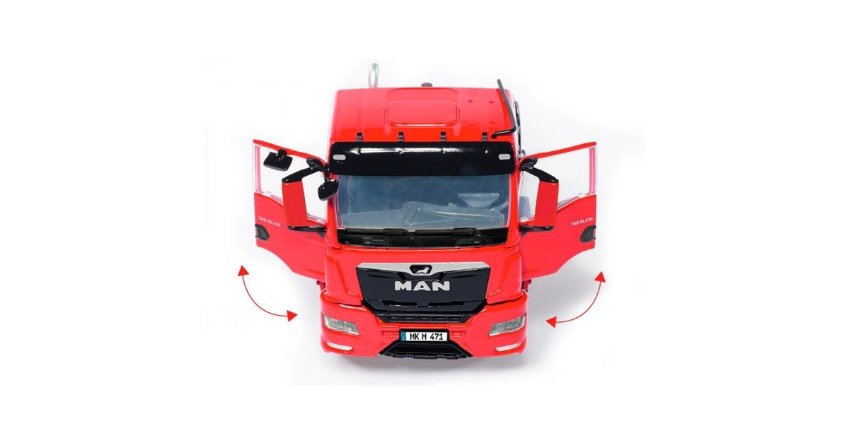 Wiking MAN TGS 18.510 4x4 BL 2-Achs-Zugmaschine, Modellfahrzeug(rot)