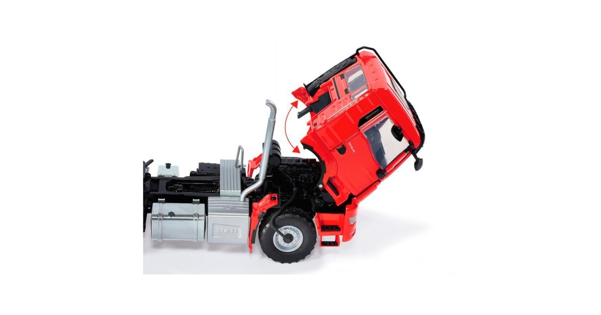 Wiking MAN TGS 18.510 4x4 BL 2-Achs-Zugmaschine, Modellfahrzeug(rot)
