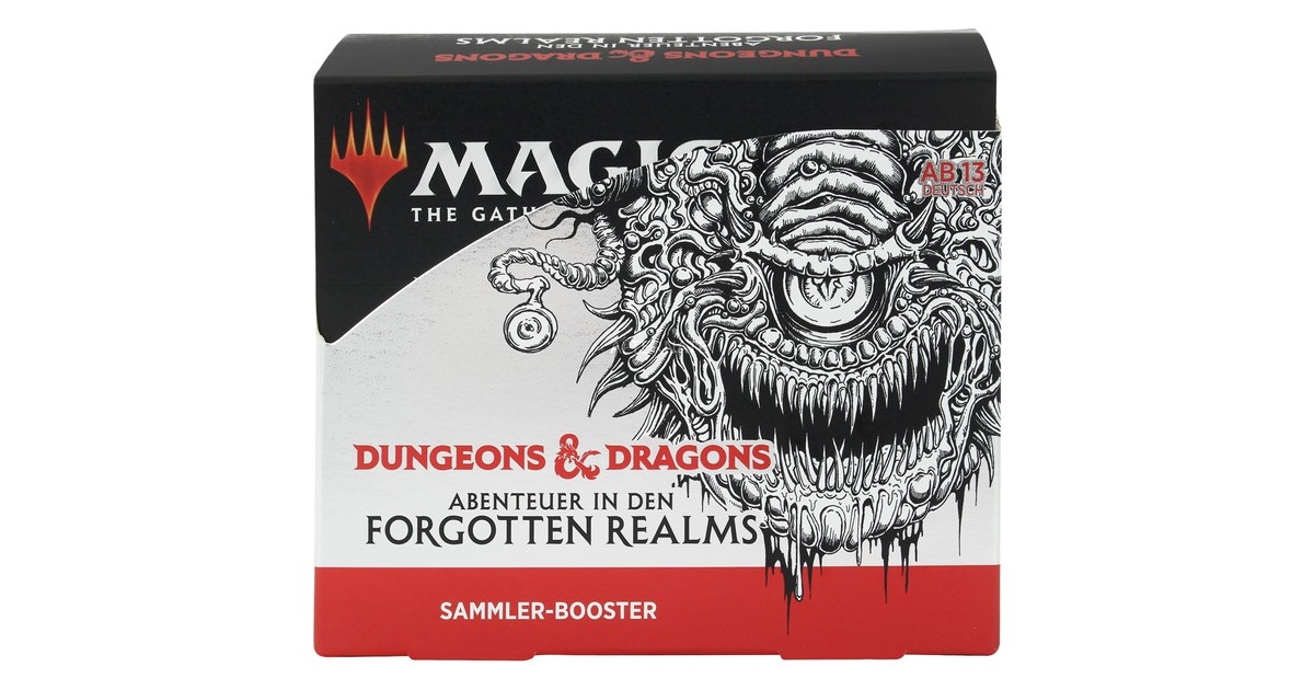 Wizards of the Coast Magic: The Gathering - D&D Adventures in the Forgotten Realms Sammler Booster Display deutsch, Sammelkarten