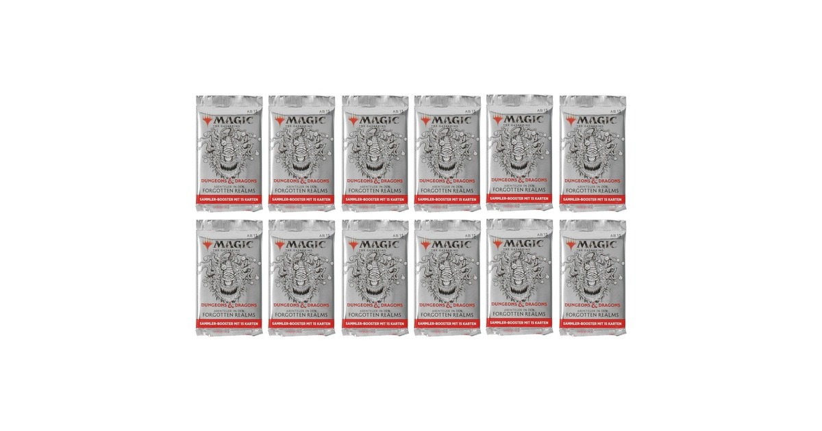 Wizards of the Coast Magic: The Gathering - D&D Adventures in the Forgotten Realms Sammler Booster Display deutsch, Sammelkarten