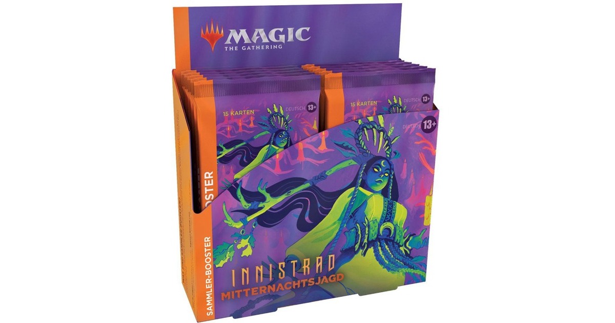 Wizards of the Coast Magic: The Gathering - Innistrad: Mitternachtsjagd Sammler-Booster Display deutsch, Sammelkarten Wizards of the Coast Magic: The Gathering - Innistrad: Mitternachtsjagd Sammler-Booster Display deutsch, Sammelkarten