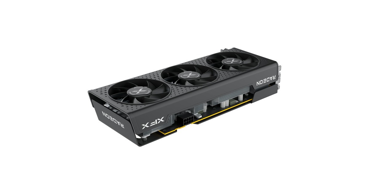 XFX Radeon RX 7600 SPEEDSTER QICK308 BLACK, Grafikkarte(RDNA 3, GDDR6, 3x DisplayPort, 1x HDMI 2.1)