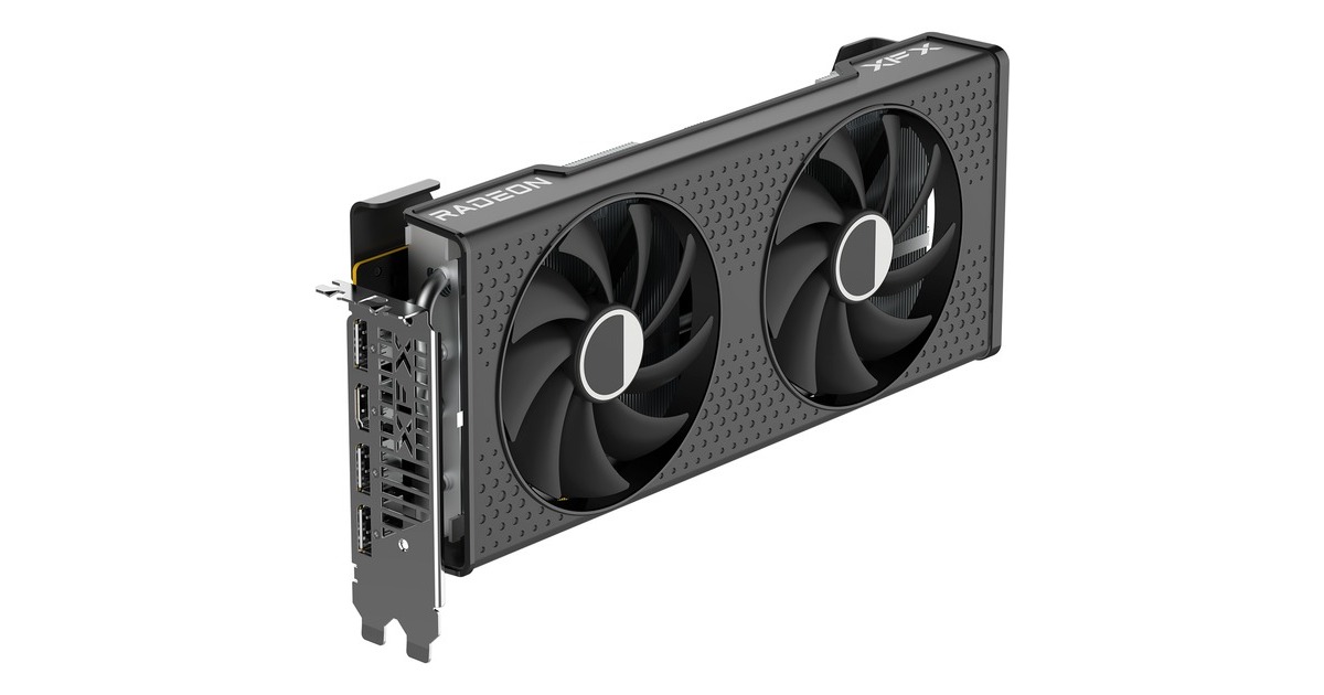 XFX Radeon RX 7600 XT SPEEDSTER SWFT210 CORE Gaming, Grafikkarte(RDNA 3, GDDR6, 3x DisplayPort, 1x HDMI 2.1)