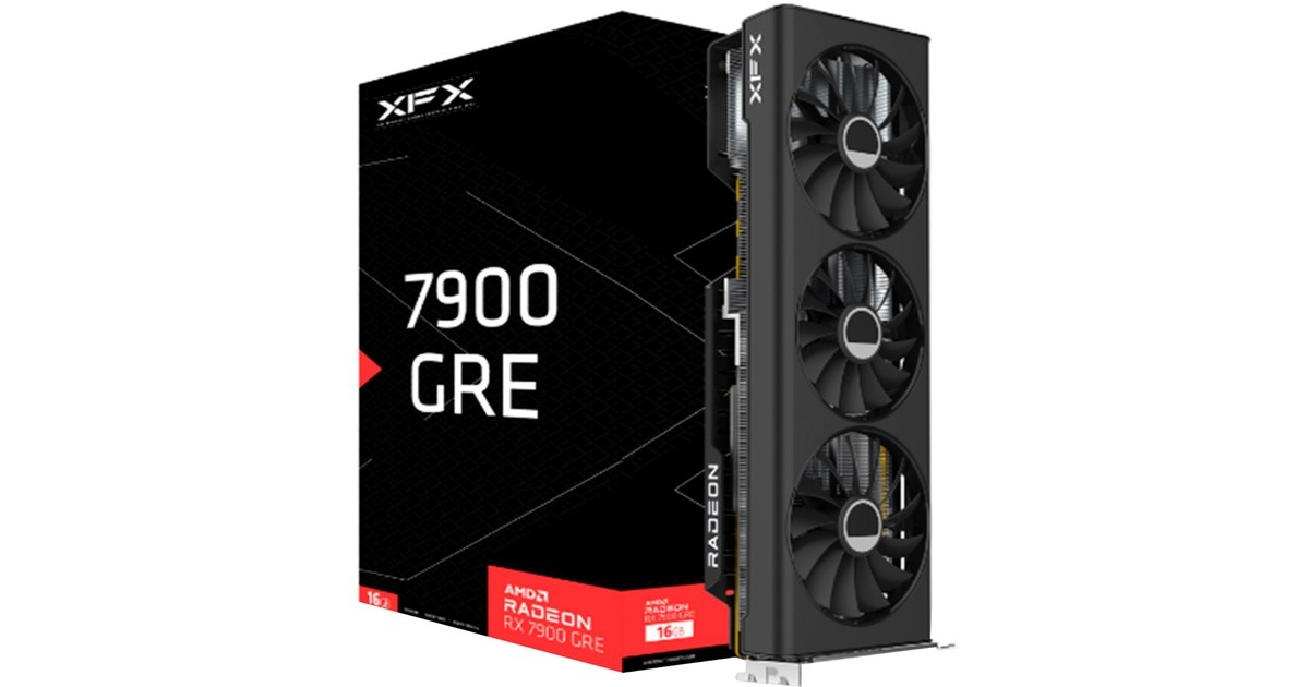 XFX Radeon RX 7900 GRE, Grafikkarte(RDNA 3, GDDR6, 3x DisplayPort, 1x HDMI 2.1)