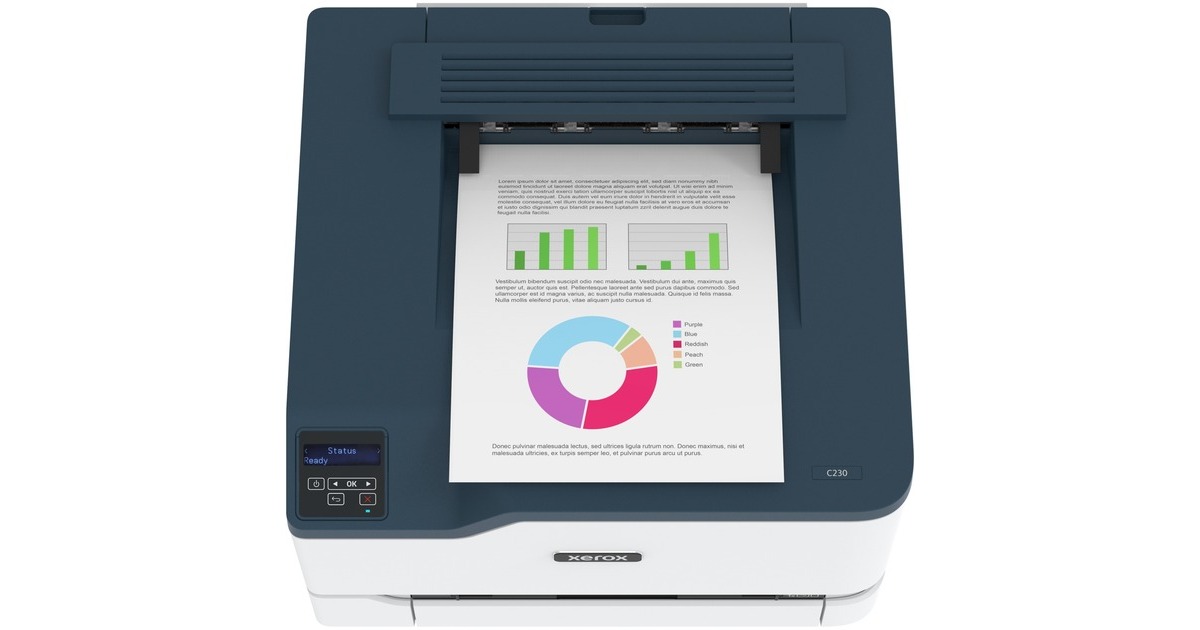 Xerox C230DNI, Farblaserdrucker(grau/blau, USB, LAN, WLAN, Outlet) Xerox C230DNI, Farblaserdrucker(grau/blau, USB, LAN, WLAN, Outlet)
