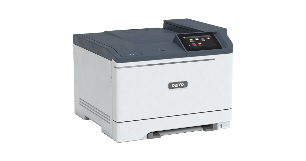 Xerox VersaLink C410DN, Farblaserdrucker(grau/blaugrau, USB, LAN)