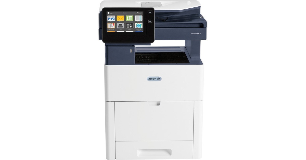 Xerox VersaLink C605X, Multifunktionsdrucker(grau/blau, USB/LAN/NFC, Scan, Kopie, Fax)