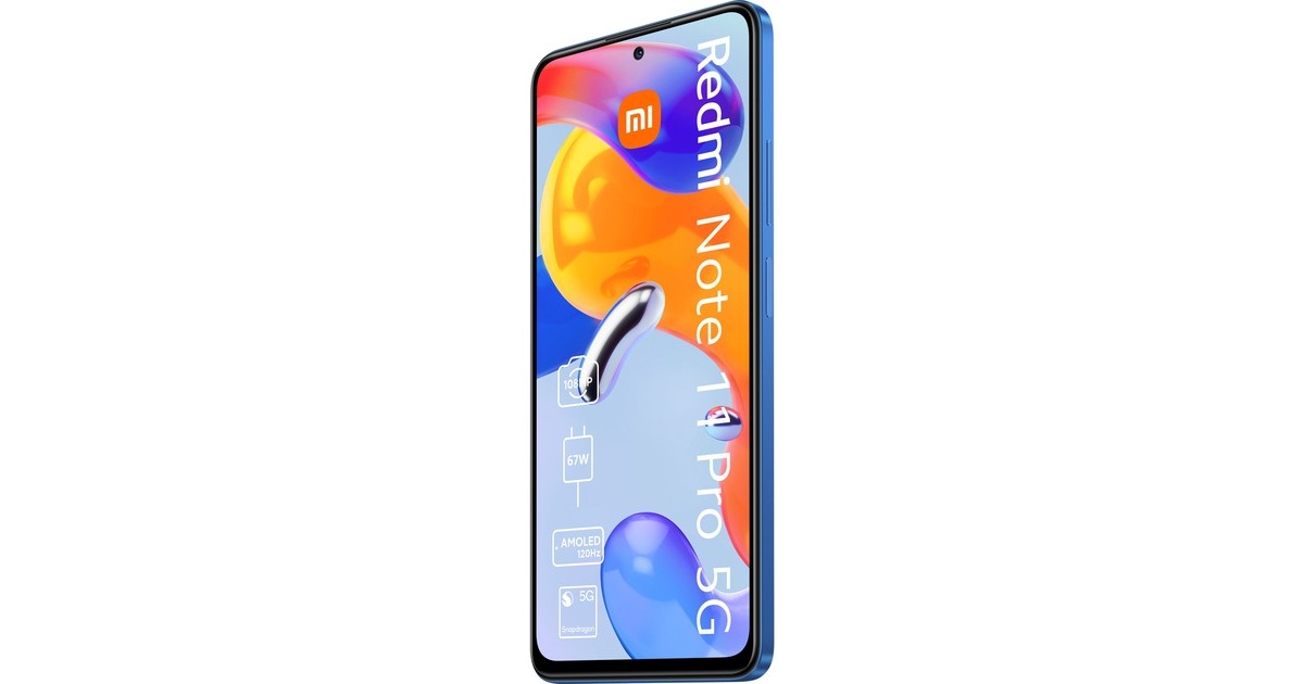 Xiaomi Redmi Note 11 Pro 5G 128GB, Handy(Mirage Blue, Android 11, Dual SIM, Outlet)