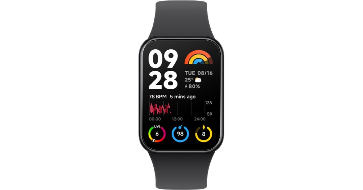 Xiaomi Smart Band 8 Pro, Fitnesstracker(schwarz)