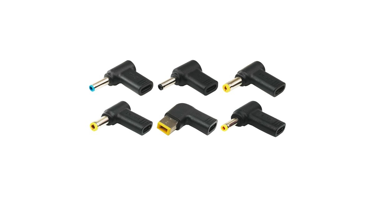 Xilence Adapter Tips XM022, 6-teilig(schwarz, für Xilence GaN USB-C Charger)
