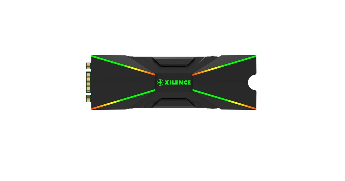 Xilence M2SSD.B.ARGB, Kühlkörper(schwarz, unterstützt M.2 2280 SSD)
