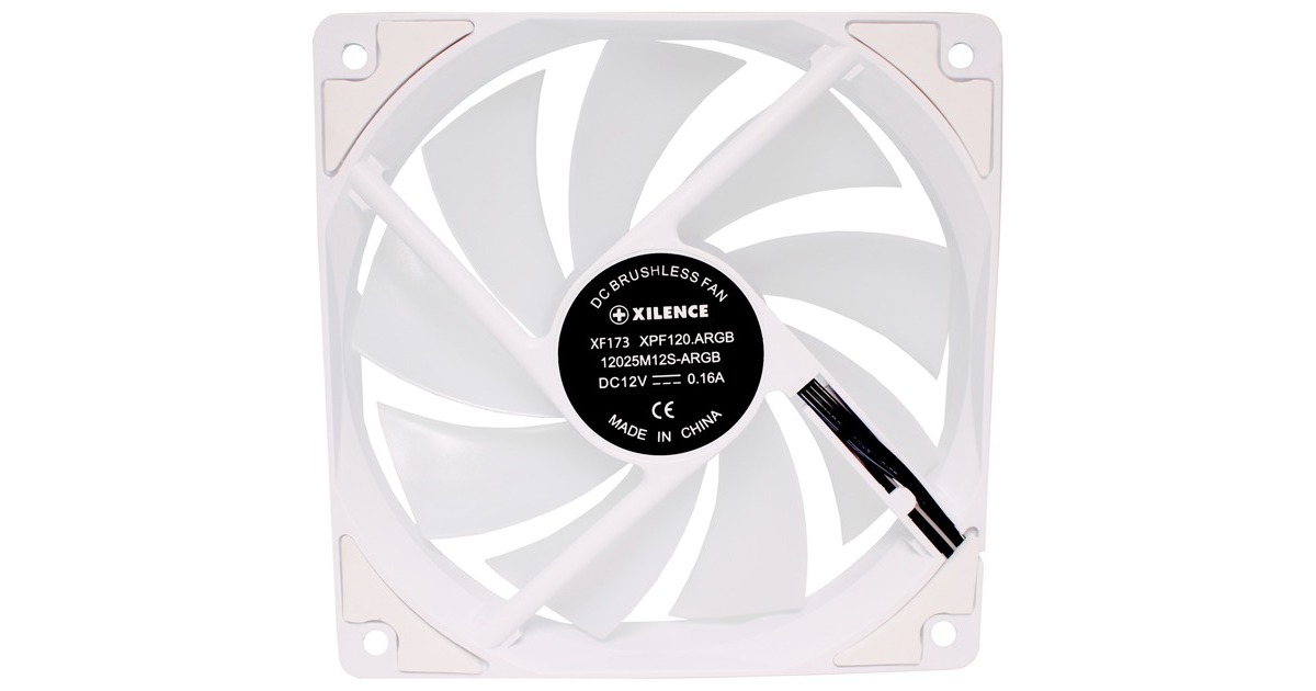 Xilence Performance A+ ARGB 120x120x25, Gehäuselüfter(weiß)